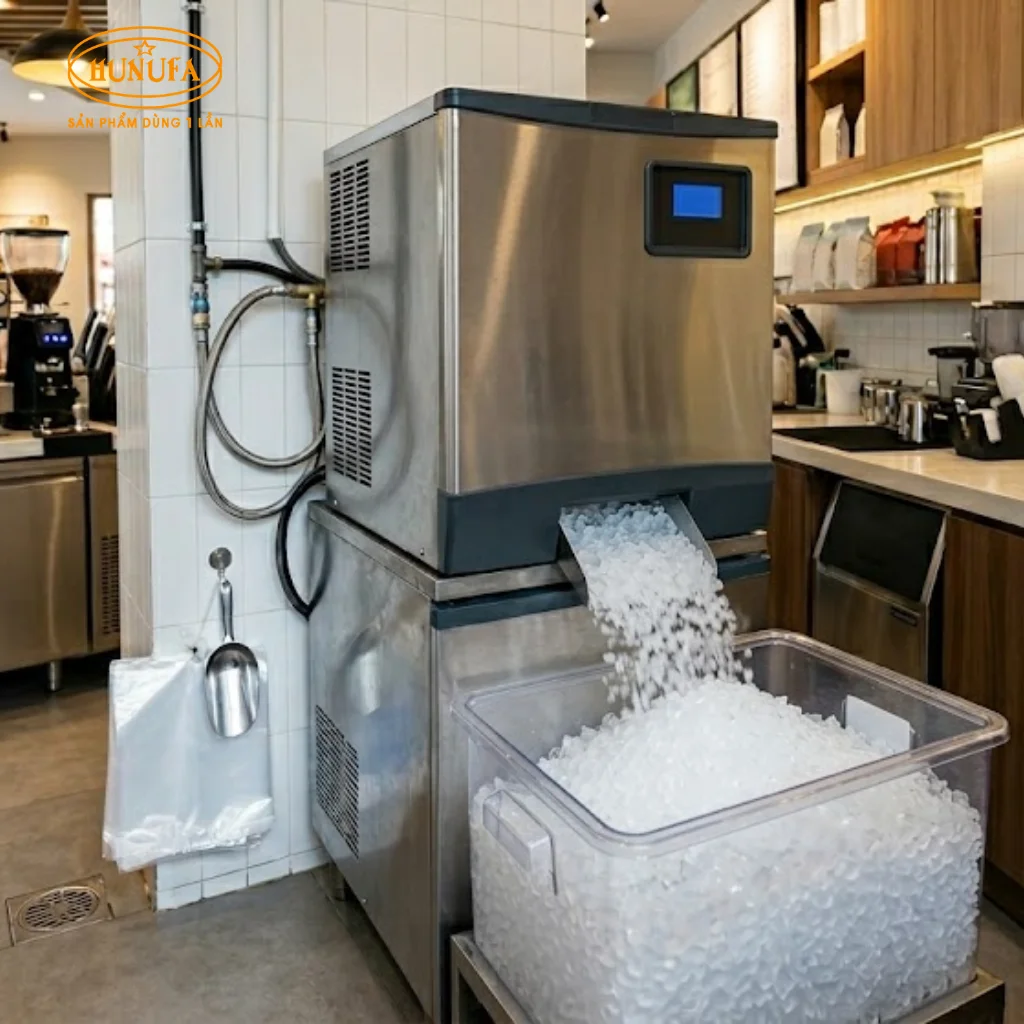 Top 6 máy làm đá cho quán cafe bền tốt và kinh nghiệm chọn mua cho người mới