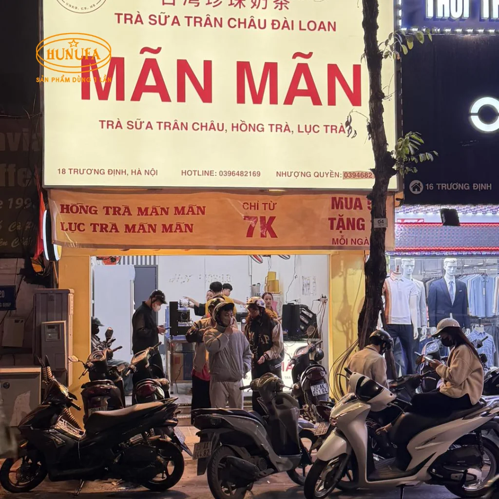 Menu trà sữa Mãn Mãn lần đầu đổ bộ ra Hà Nội gây chú ý với mô hình giá rẻ