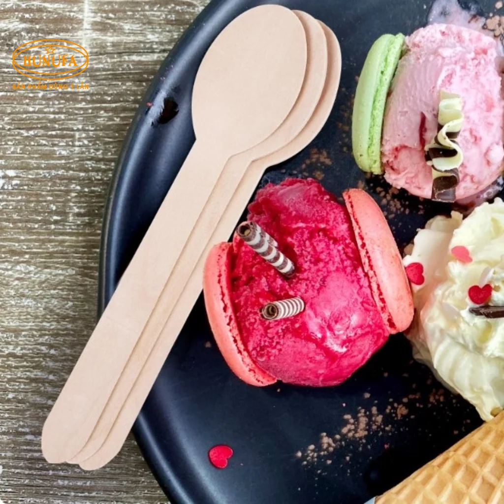 Muỗng gỗ dùng 1 lần tiện lợi, chất lượng, giá sỉ lẻ tốt