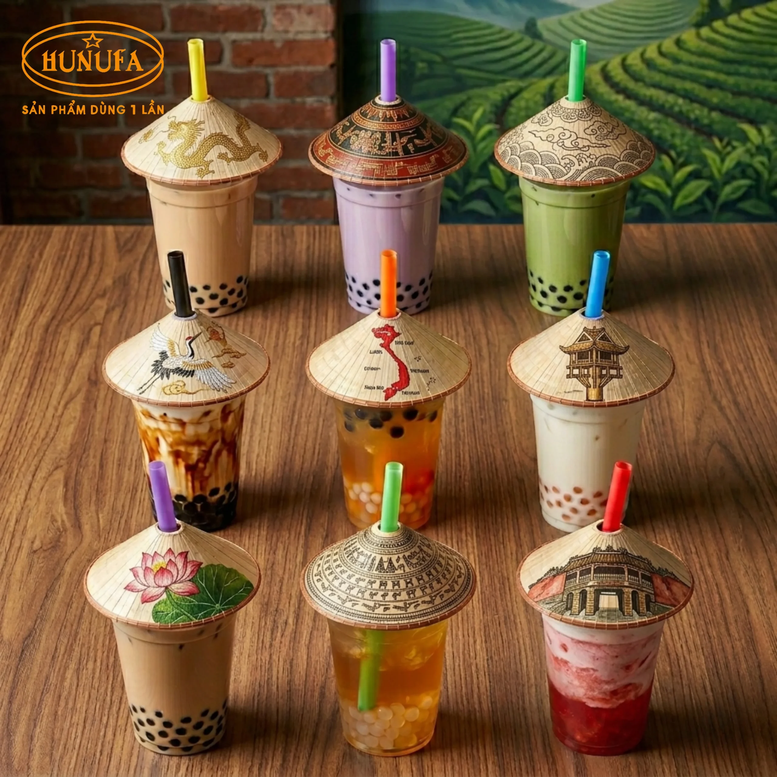 Tag nón lá – Nắp ly sáng tạo mang đậm bản sắc văn hóa Việt