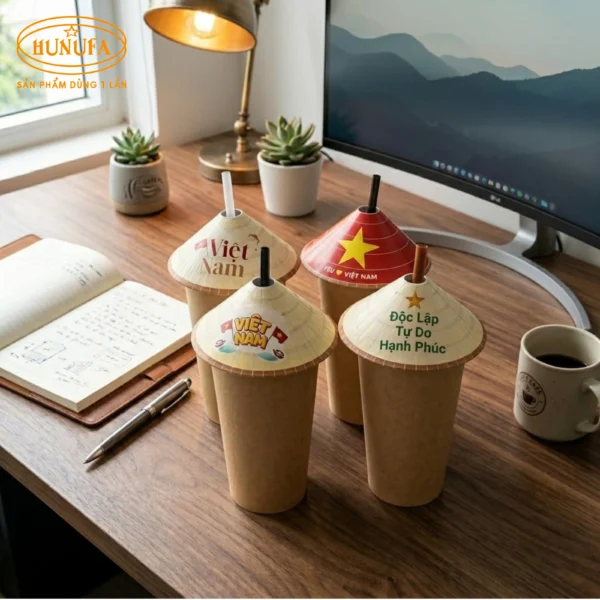 Tag nón lá – Nắp ly sáng tạo manavg đậm bản sắc văn hóa Việt