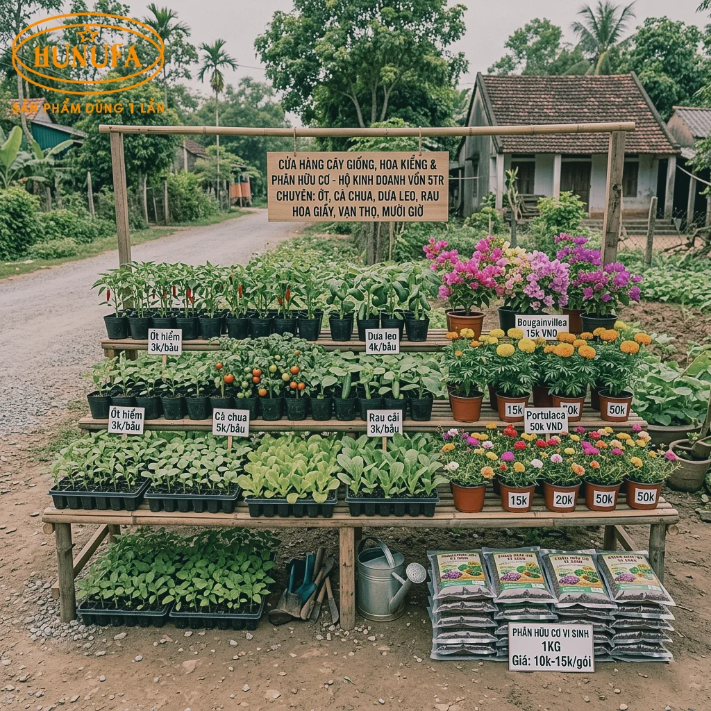 vốn 5 triệu ở nông thôn nên kinh doanh gì