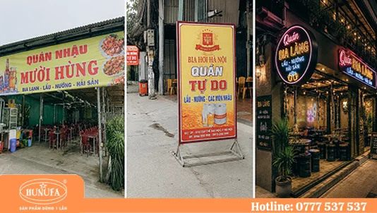 biển quảng cáo quán nhậu