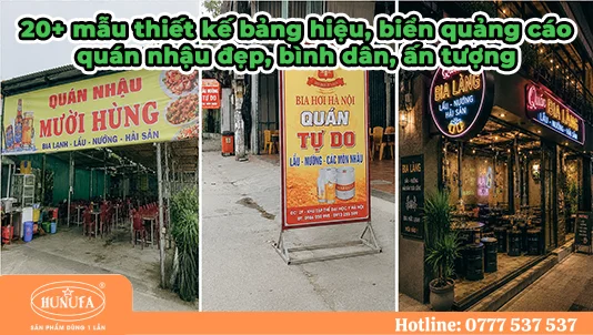 biển quảng cáo quán nhậu