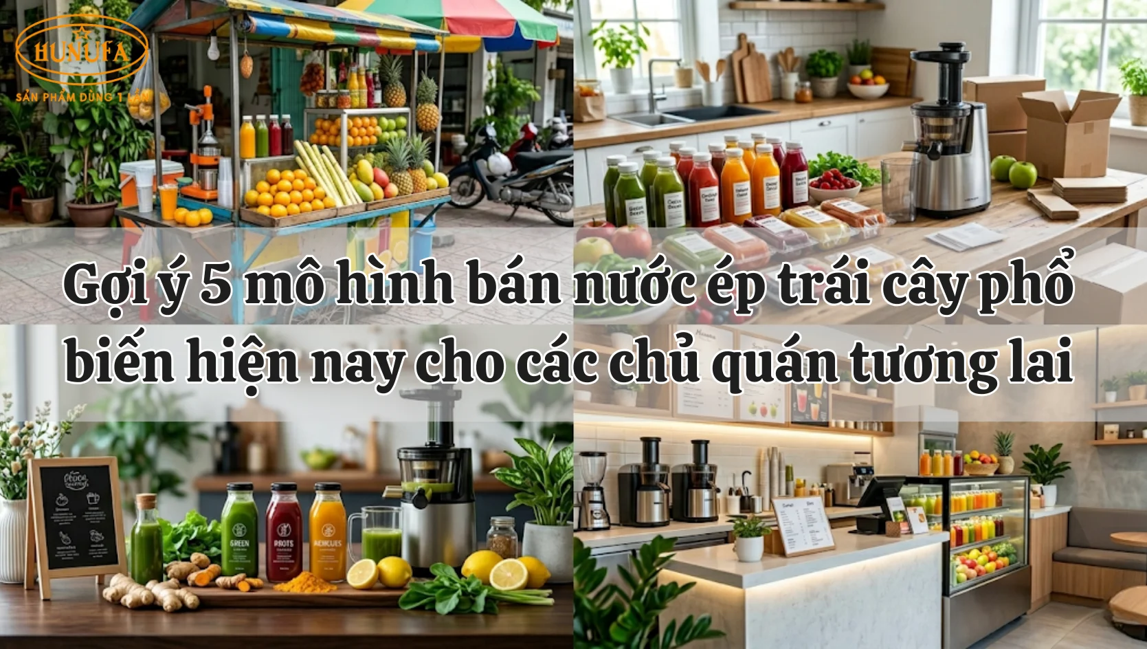 mô hình bán nước ép trái cây phổ biến hiện nay cho các chủ quán tương lai