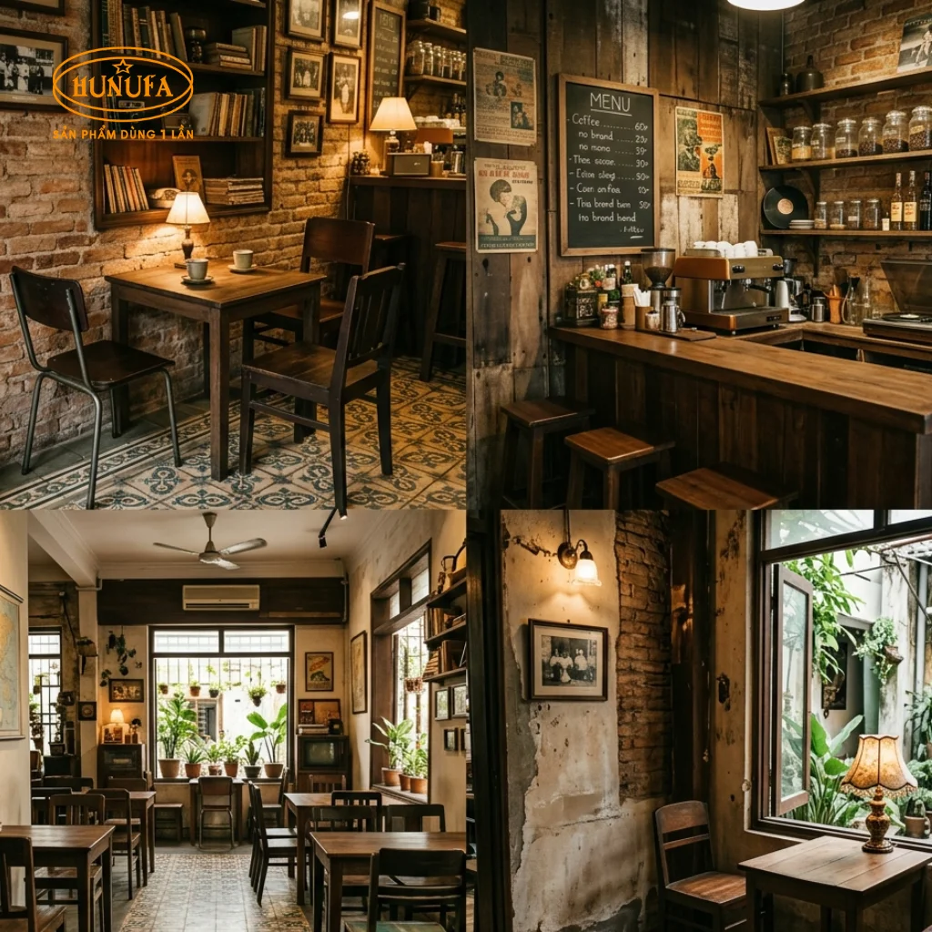 35+ Mẫu thiết kế quán cafe phong cách retro đẹp, đậm chất hoài niệm