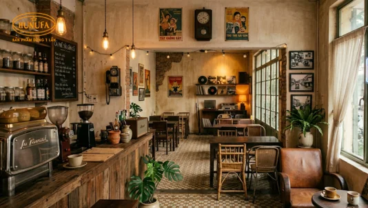 35+ Mẫu thiết kế quán cafe phong cách retro đẹp, đậm chất hoài niệm 