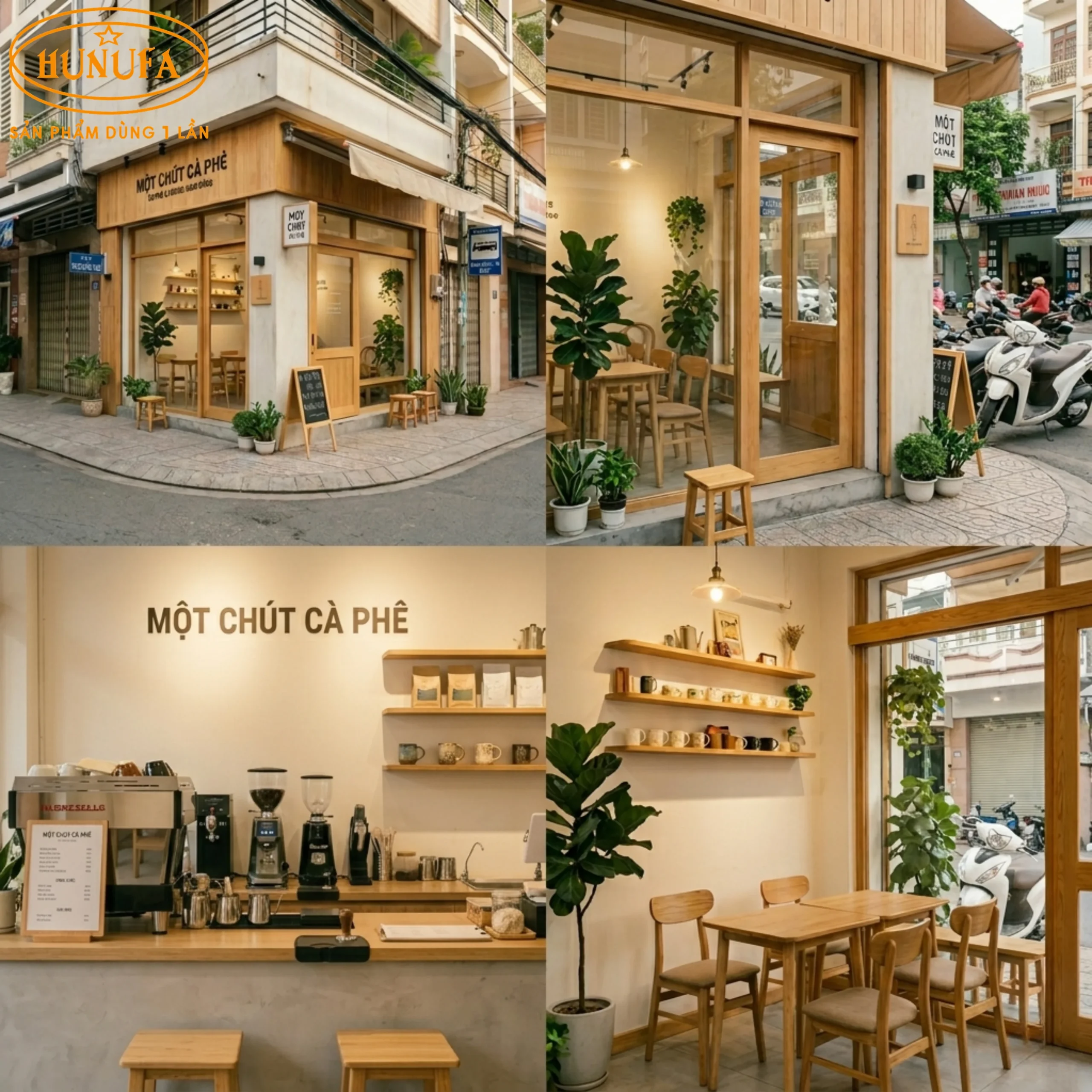 40+ Mẫu trang trí thiết kế quán cafe góc 2 mặt tiền đẹp
