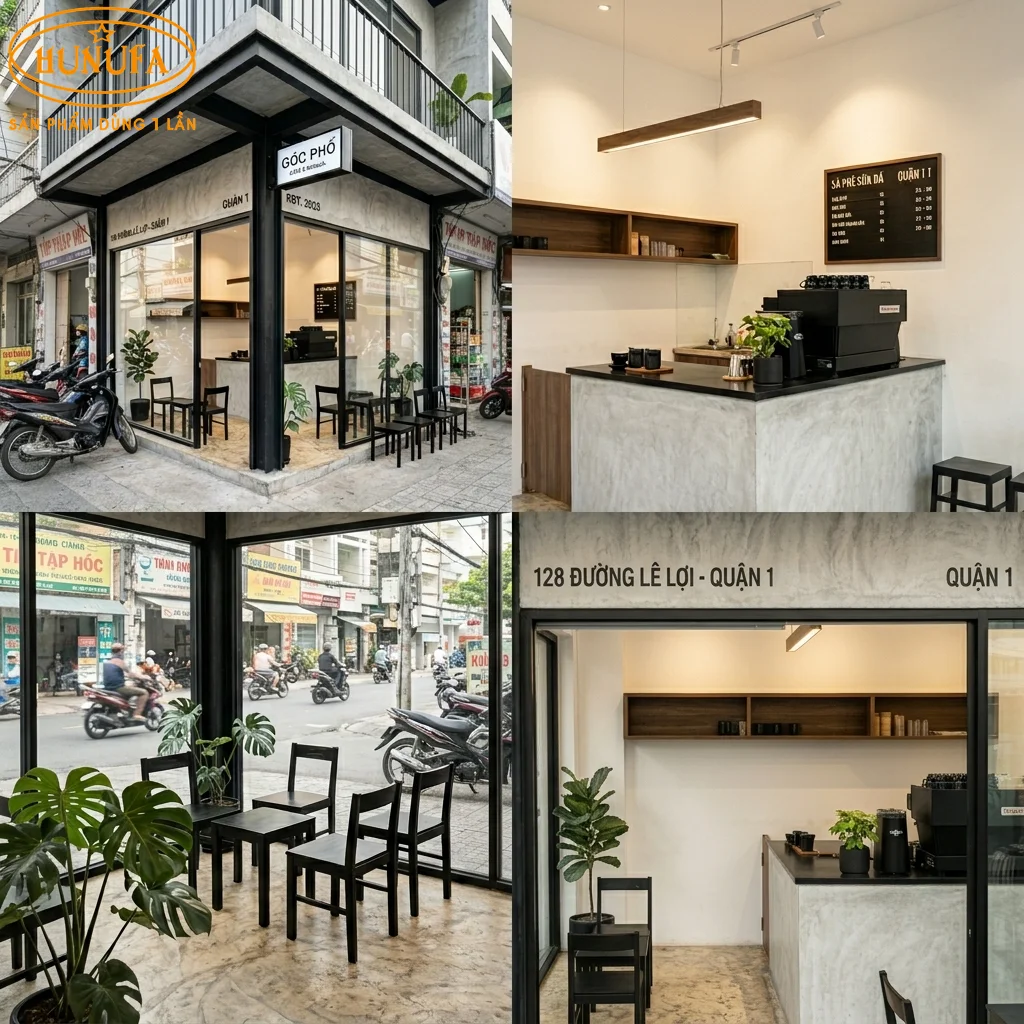 60+ Mẫu trang trí thiết kế quán cafe góc 2 mặt tiền đẹp