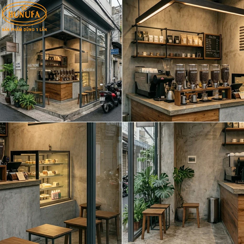 60+ Mẫu trang trí thiết kế quán cafe góc 2 mặt tiền đẹp