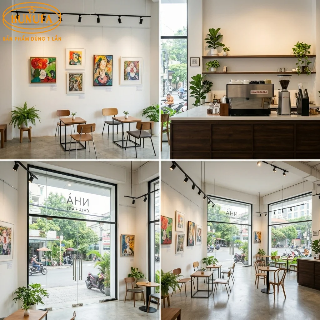 60+ Mẫu trang trí thiết kế quán cafe góc 2 mặt tiền đẹp