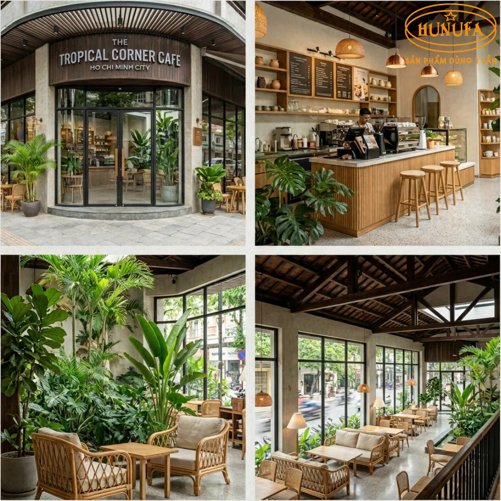 60+ Mẫu trang trí thiết kế quán cafe góc 2 mặt tiền đẹp