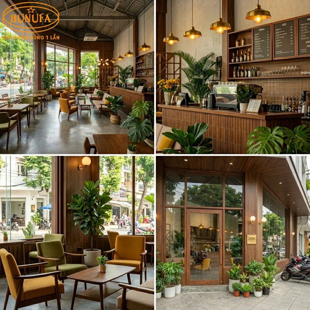 60+ Mẫu trang trí thiết kế quán cafe góc 2 mặt tiền đẹp