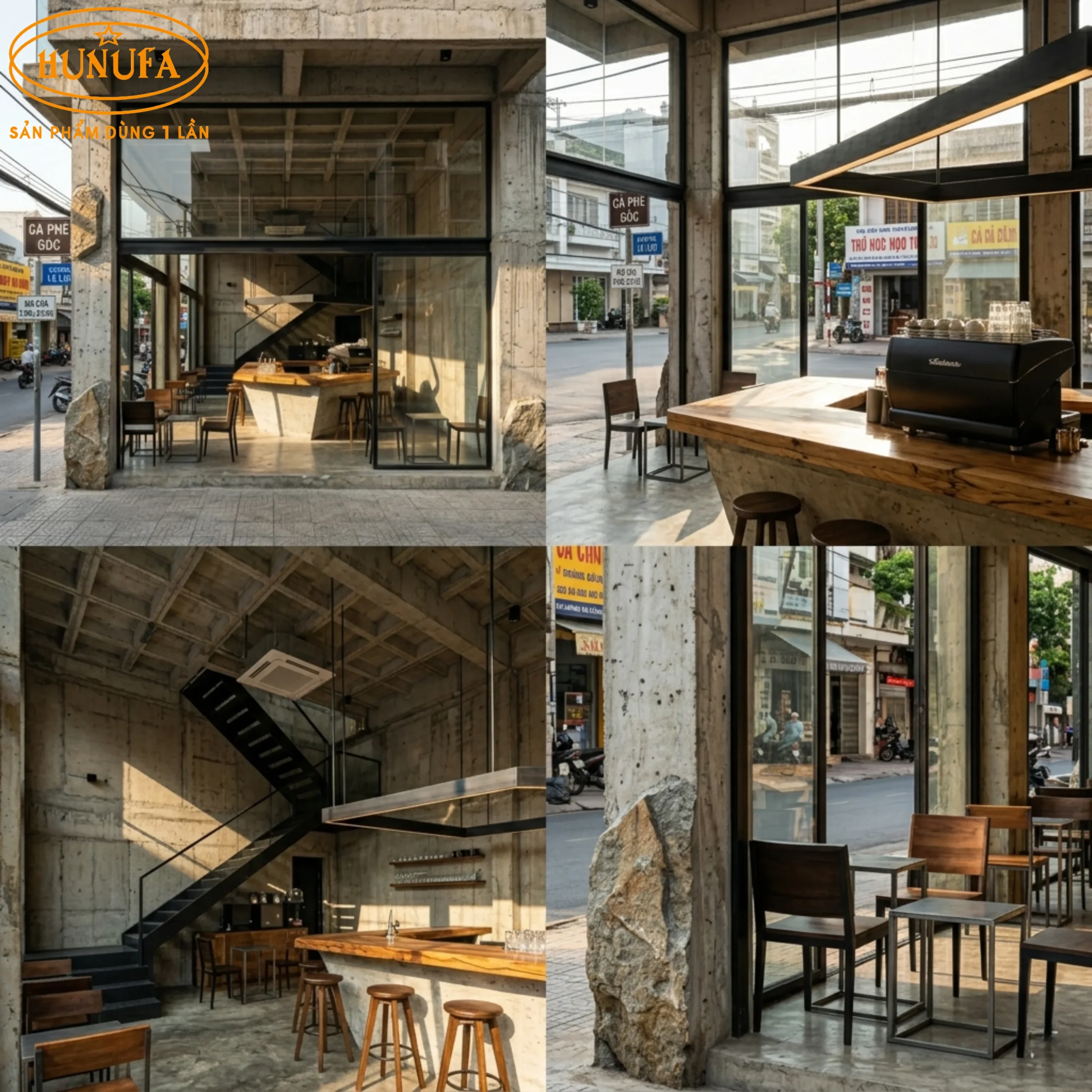 40+ Mẫu trang trí thiết kế quán cafe góc 2 mặt tiền đẹp