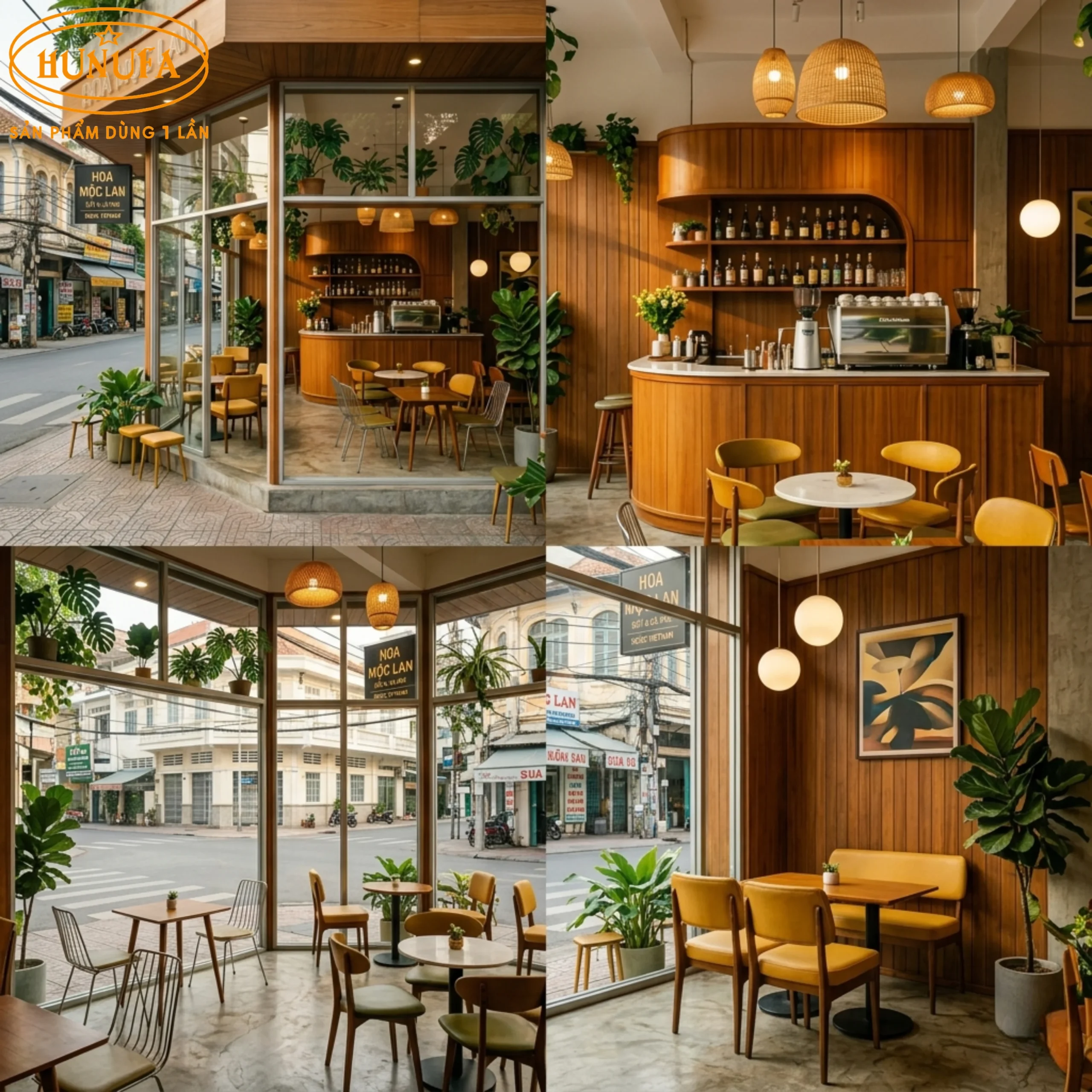 40+ Mẫu trang trí thiết kế quán cafe góc 2 mặt tiền đẹp