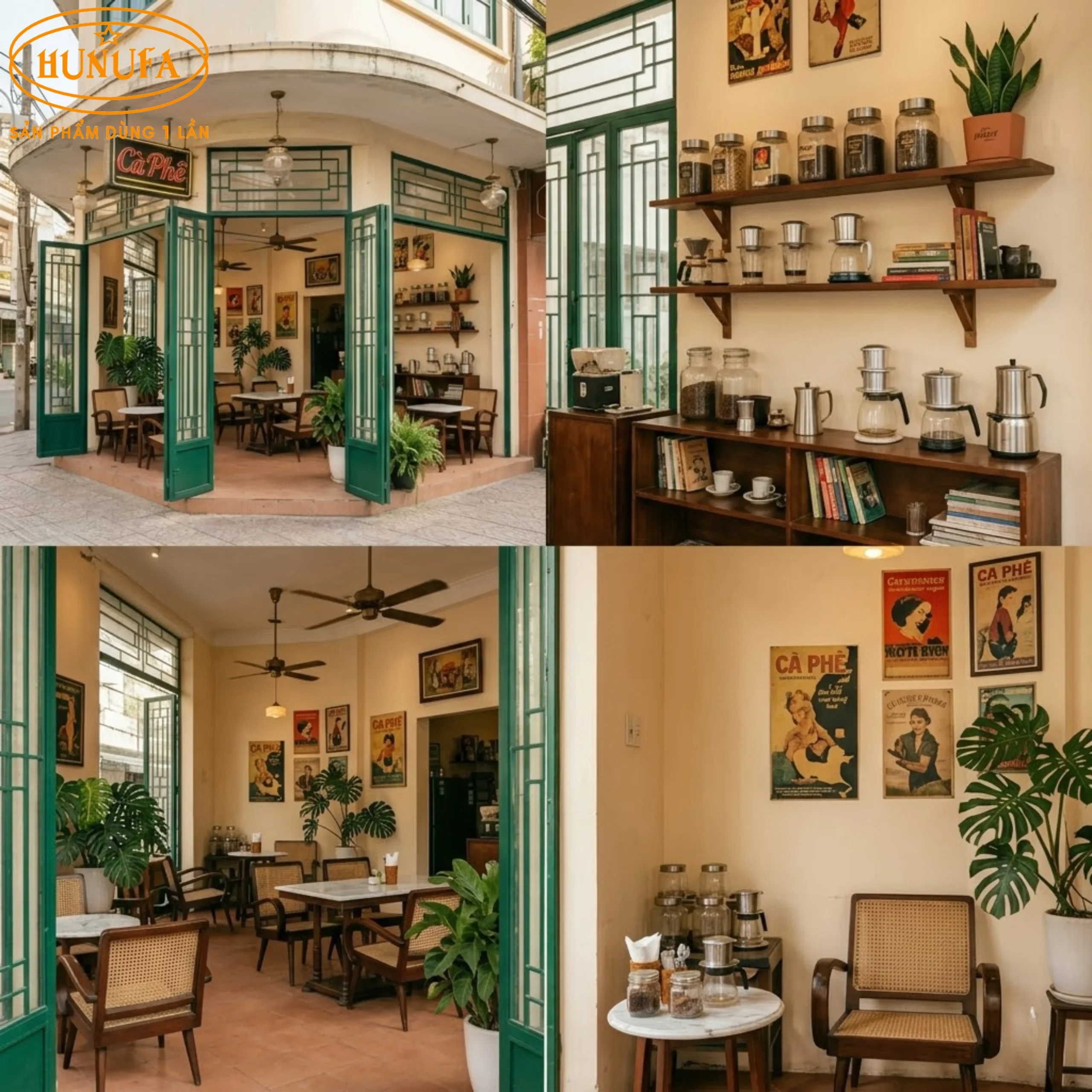 40+ Mẫu trang trí thiết kế quán cafe góc 2 mặt tiền đẹp
