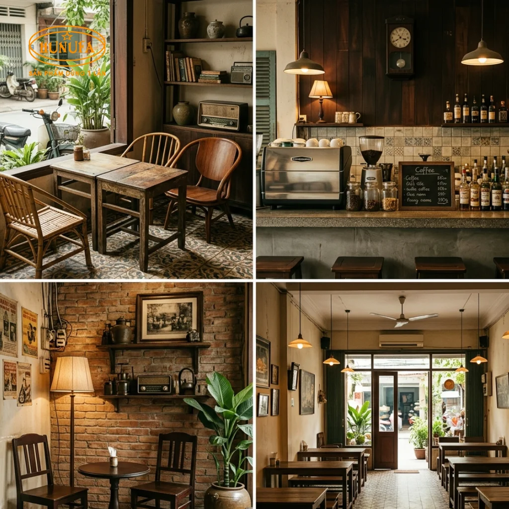 20+ Mẫu thiết kế quán cafe phong cách Retro đậm chất hoài niệm