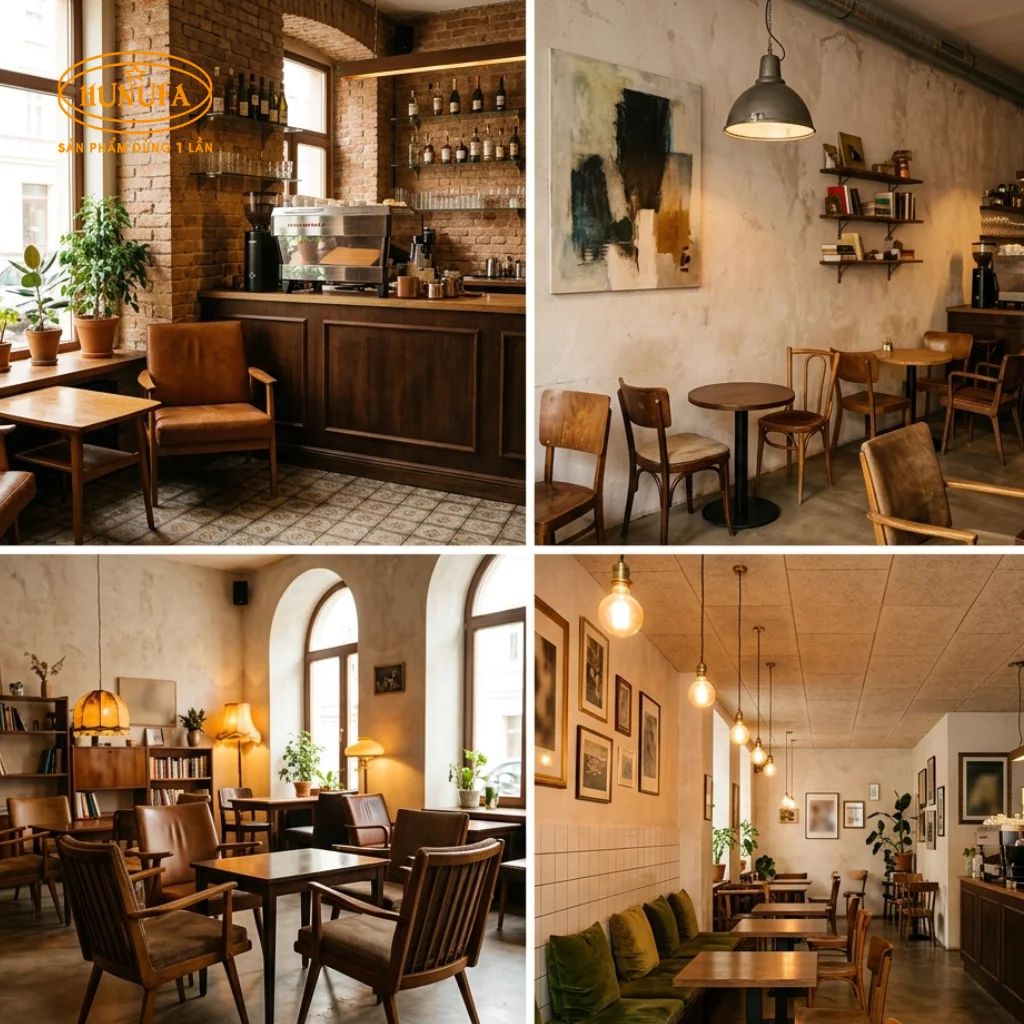 20+ Mẫu thiết kế quán cafe phong cách Retro đậm chất hoài niệm