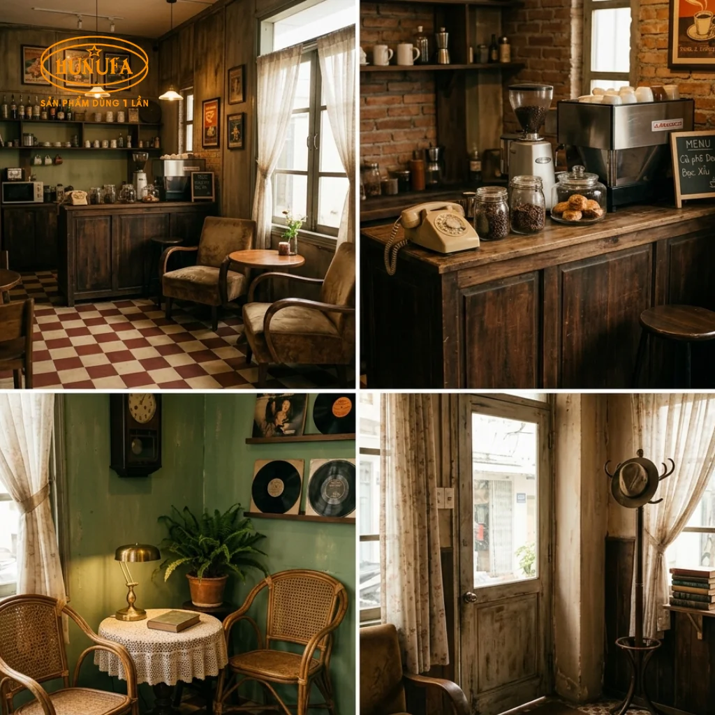 20+ Mẫu thiết kế quán cafe phong cách Retro đậm chất hoài niệm