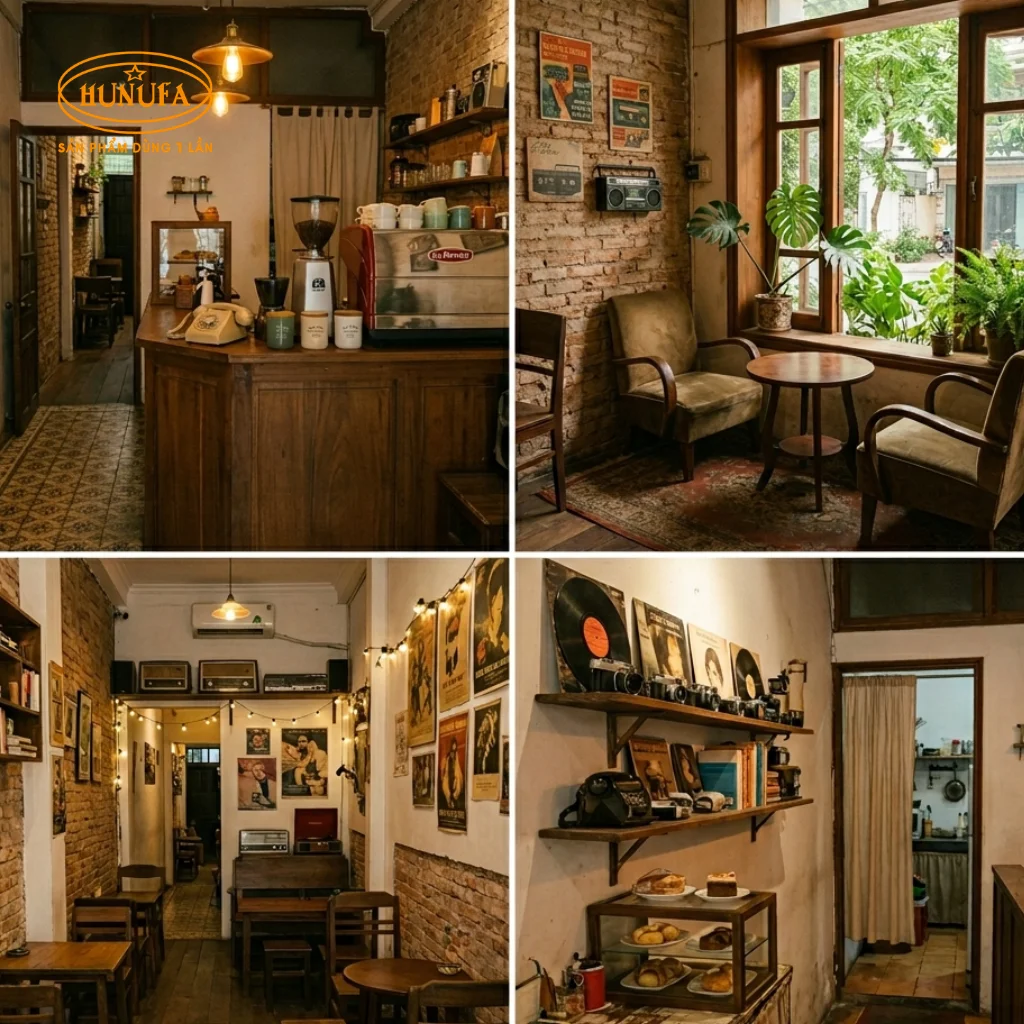 20+ Mẫu thiết kế quán cafe phong cách Retro đậm chất hoài niệm