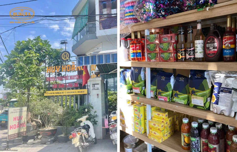 nguyên liệu pha chế ở Huế