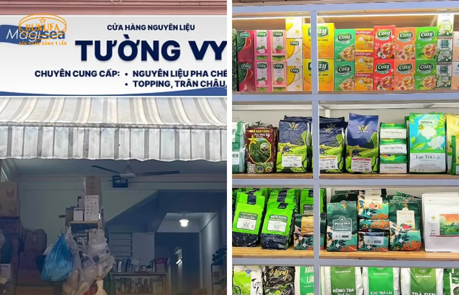 nguyên liệu pha chế ở Huế