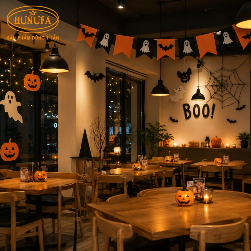 9+ Mẫu trang trí Halloween cho nhà hàng đẹp và ấn tượng