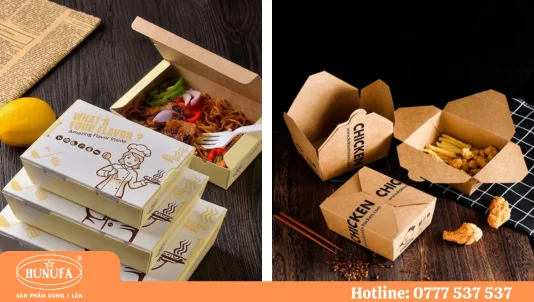 In hộp giấy đựng thức ăn nhanh