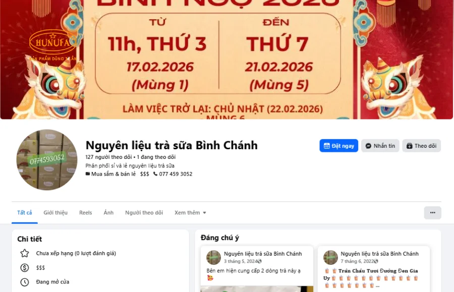 nguyên liệu pha chế Bình Chánh chuẩn chất lượng, giá sỉ tốt
