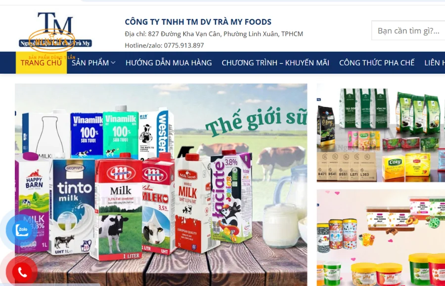 Đại lý bán nguyên liệu pha chế Hóc Môn giá sỉ lẻ, uy tín tốt