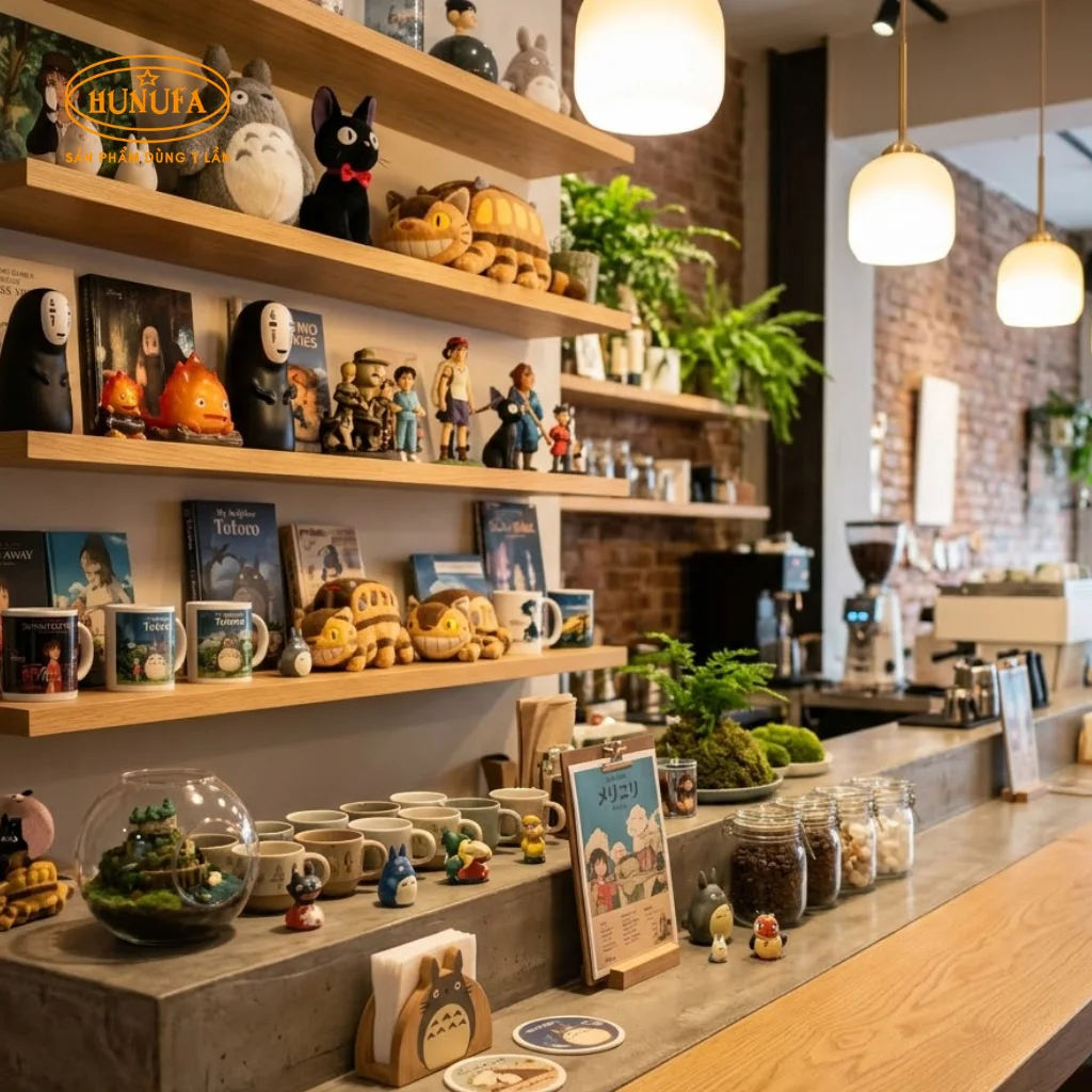 trang trí quầy bar cafe
