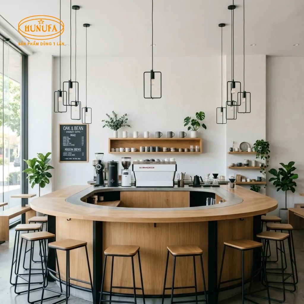 Mẫu trang trí quầy bar cafe, đẹp