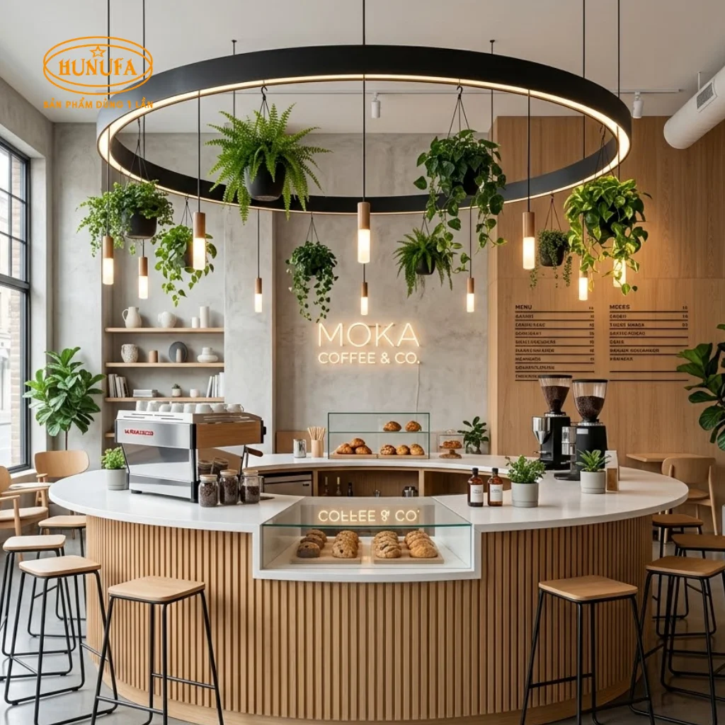 Mẫu trang trí quầy bar cafe, đẹp