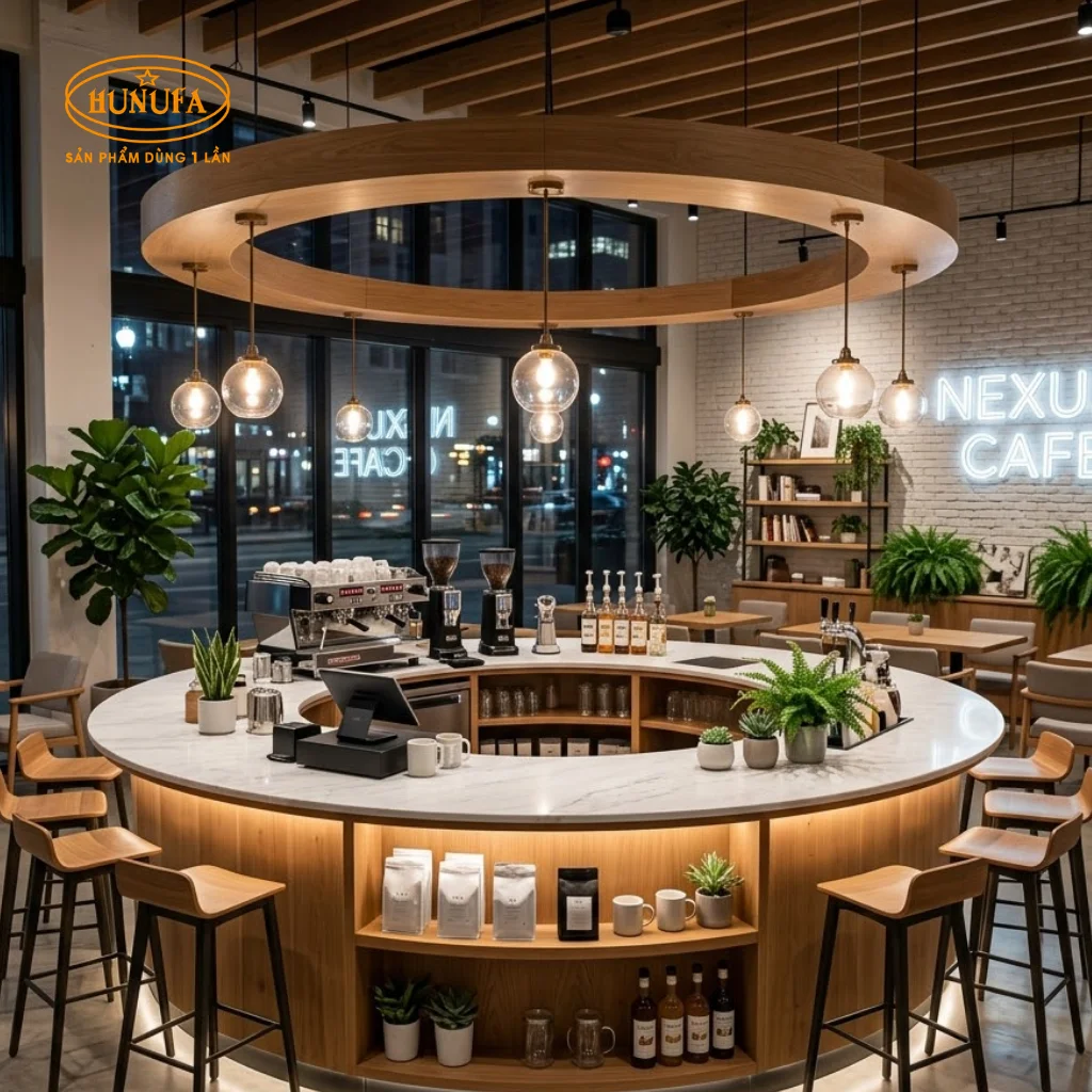 Mẫu trang trí quầy bar cafe, đẹp