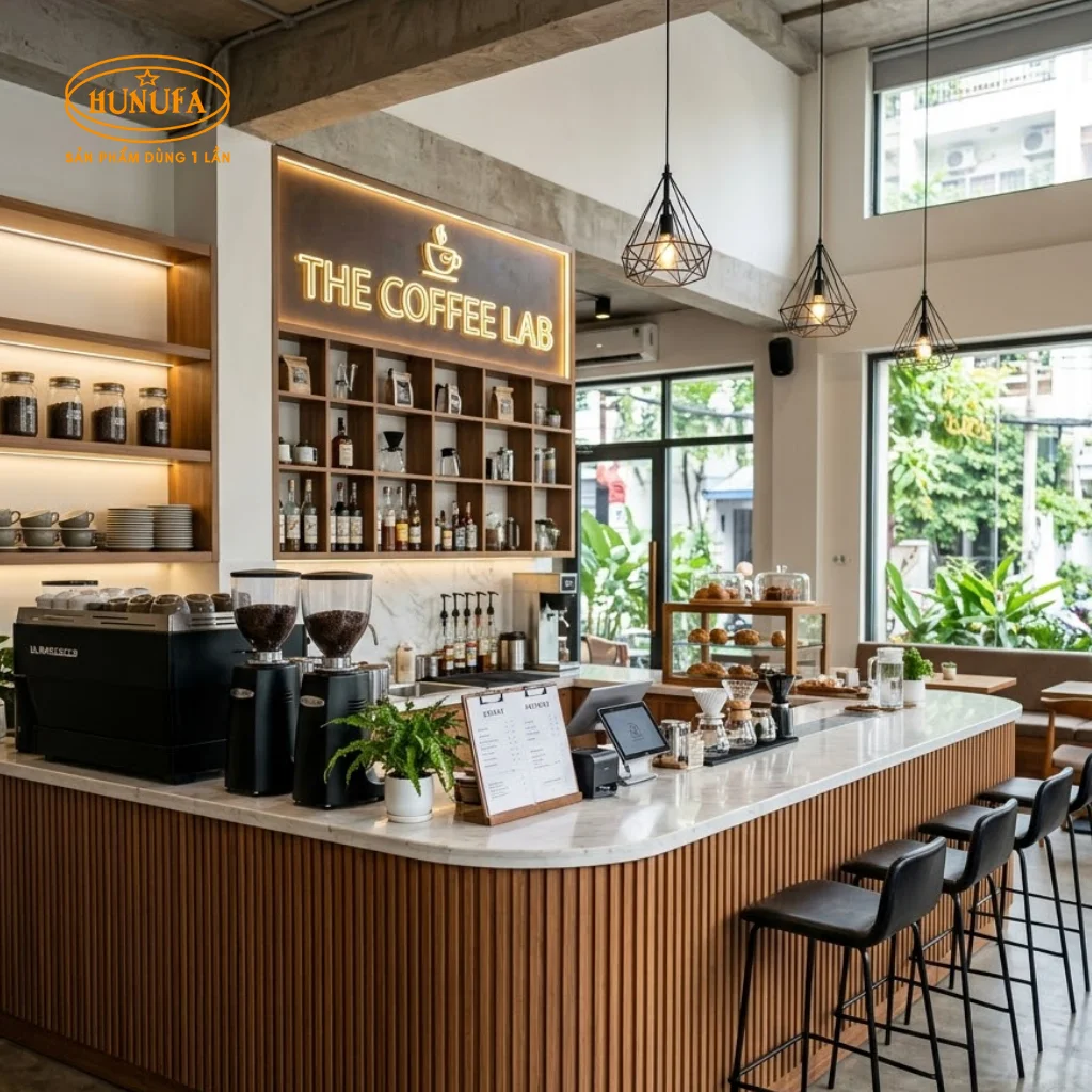Mẫu trang trí quầy bar cafe, đẹp