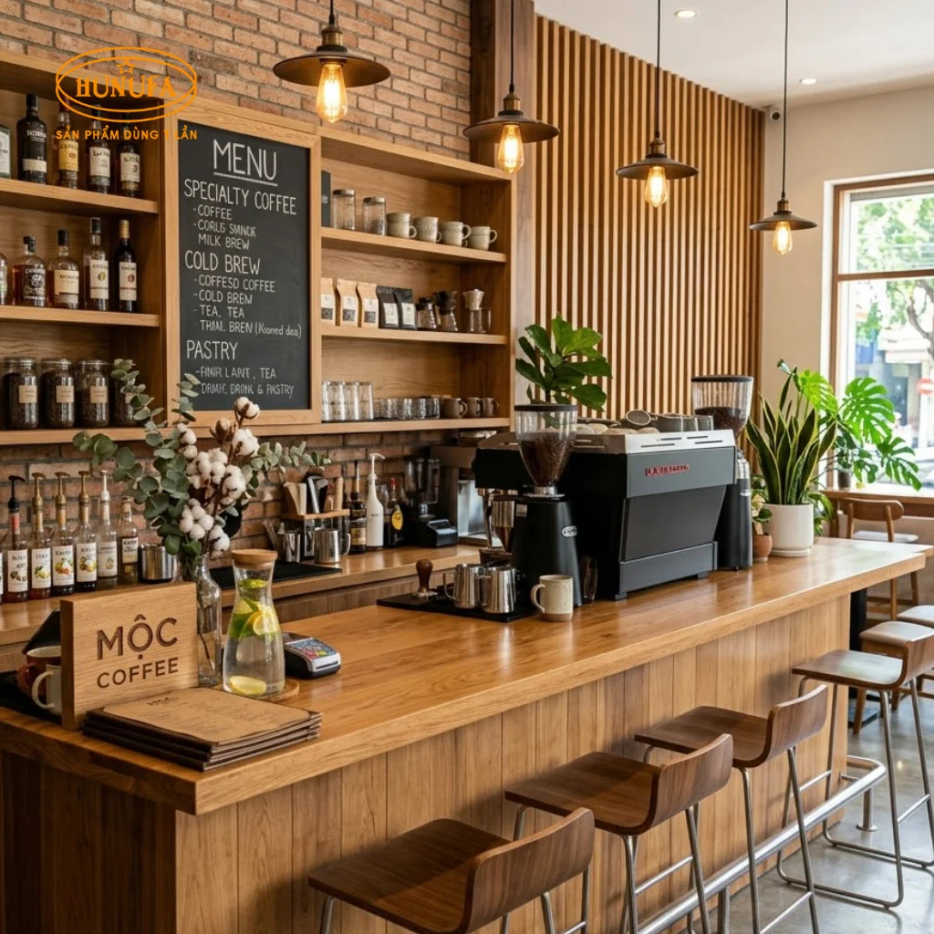 Mẫu trang trí quầy bar cafe, đẹp