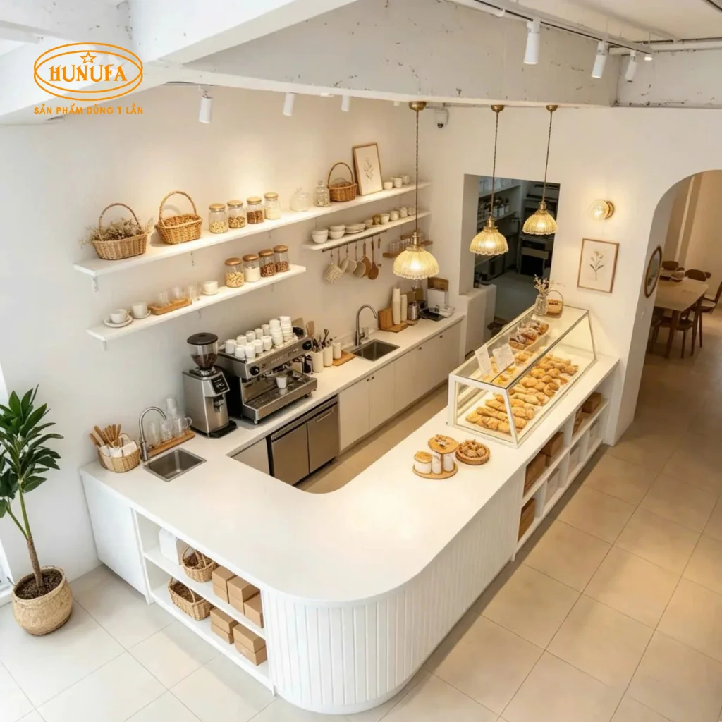 Mẫu trang trí quầy bar cafe đẹp