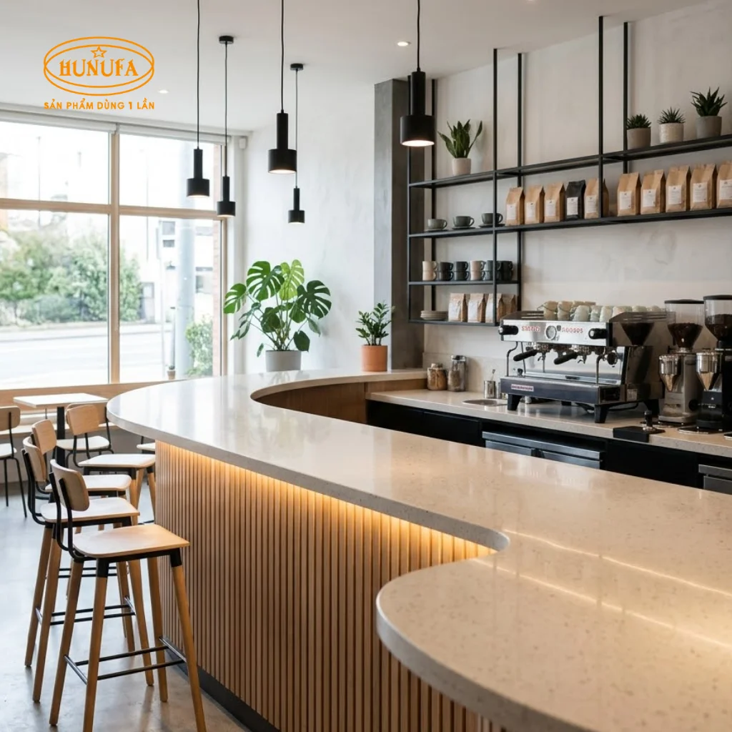 Mẫu trang trí quầy bar cafe, đẹp