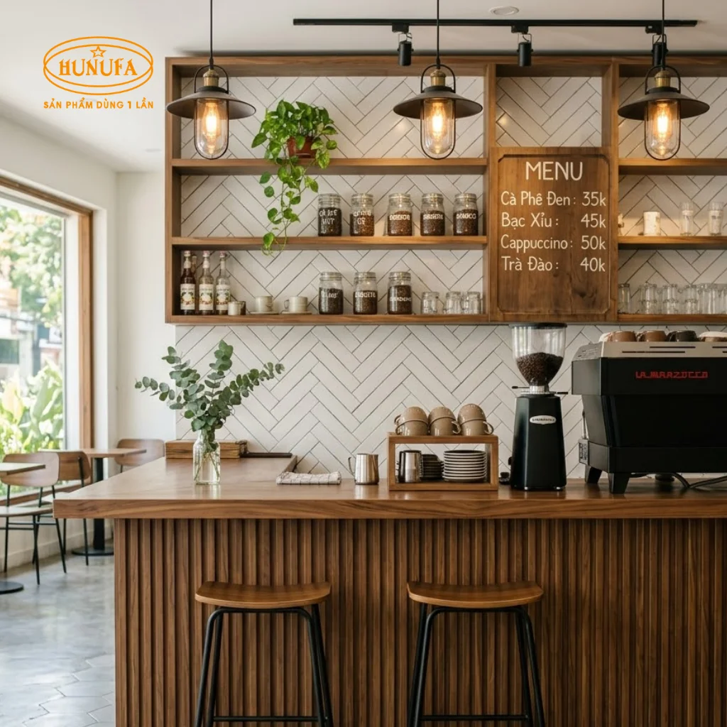 Mẫu trang trí quầy bar cafe, đẹp