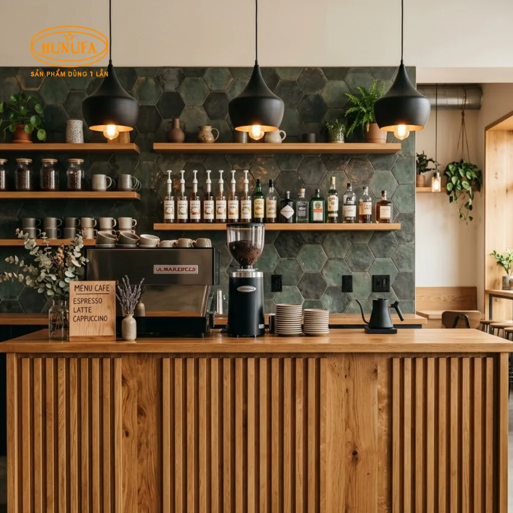 Mẫu trang trí quầy bar cafe, đẹp