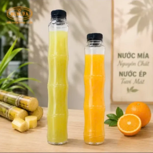Chai nhựa ống tre
