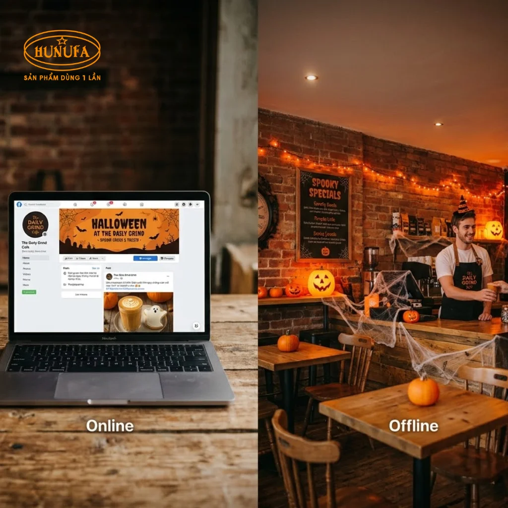 Ý tưởng content Halloween cho quán cafe độc đáo