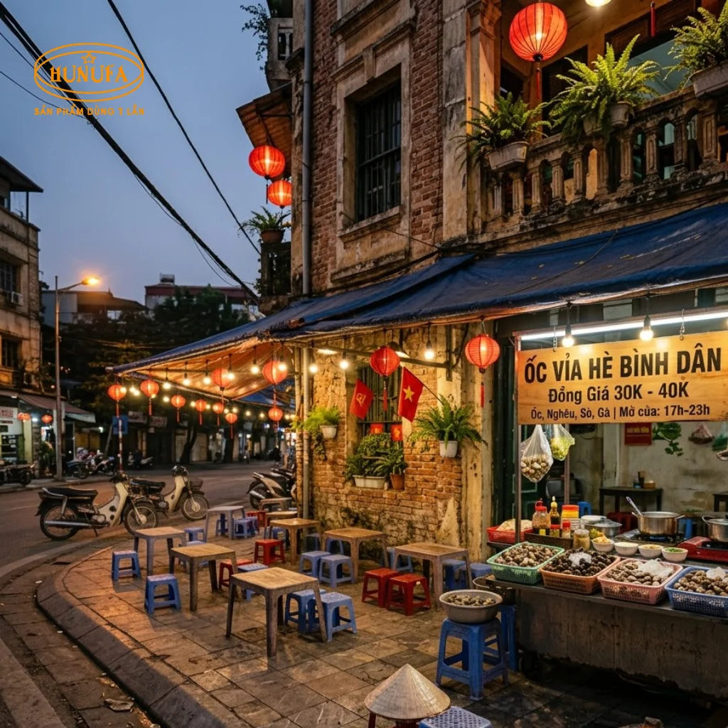 Kinh nghiệm mở quán ốc vỉa hè từ A-Z cho người mới bắt đầu