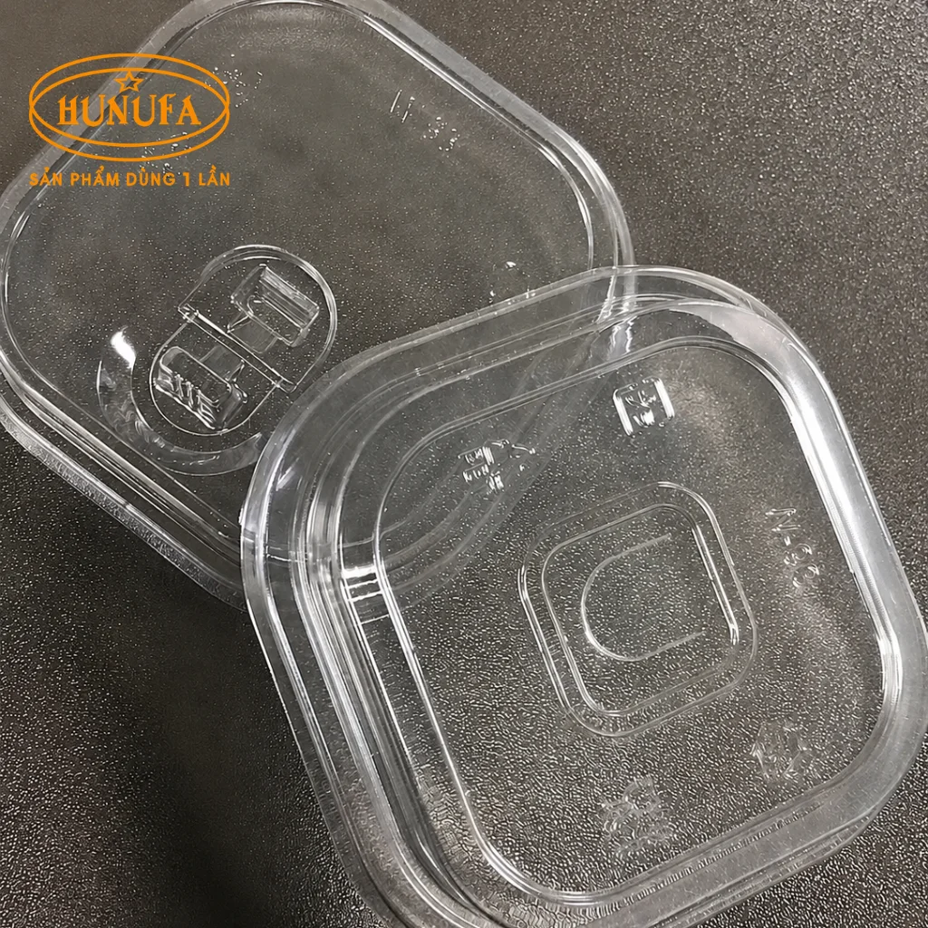 Ly nhựa PET vuông trong suốt, nhiều size 2oz – 24oz