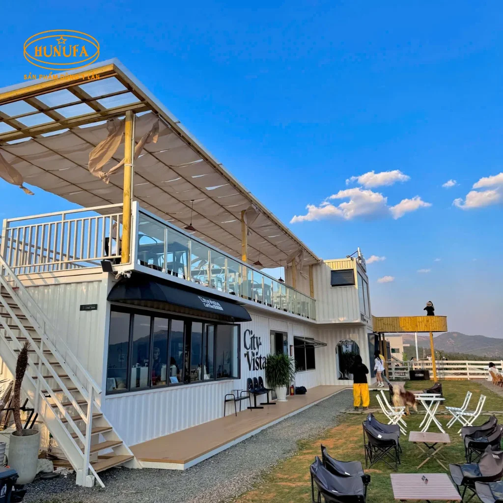Mẫu thiết kế quán cafe container đẹp, độc lạ