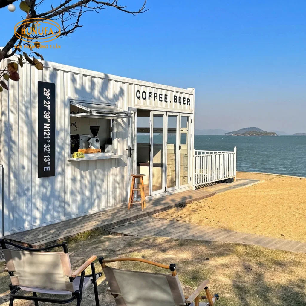 Mẫu thiết kế quán cafe container đẹp, độc lạ