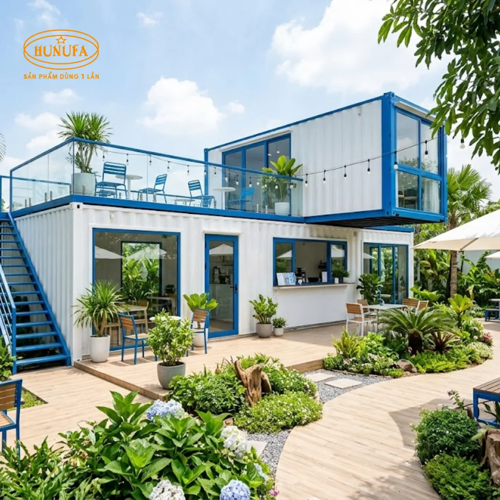 Mẫu thiết kế quán cafe container đẹp, độc lạ