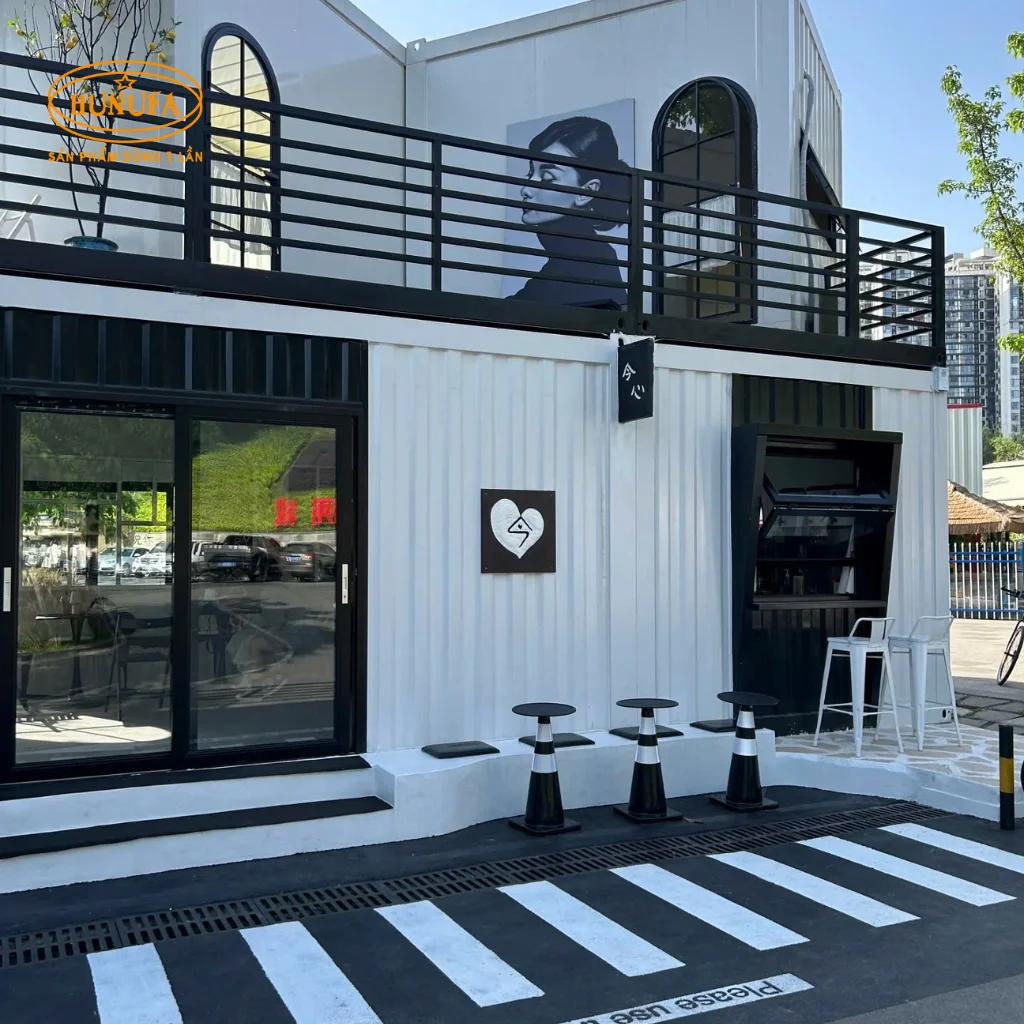 Mẫu thiết kế quán cafe container đẹp, độc lạ