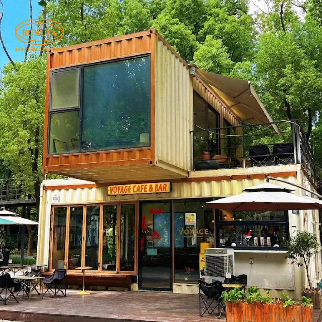 Mẫu thiết kế quán cafe container đẹp, độc lạ