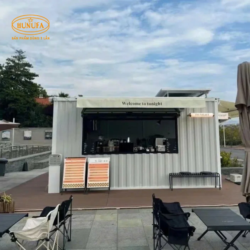 Mẫu thiết kế quán cafe container đẹp, độc lạ
